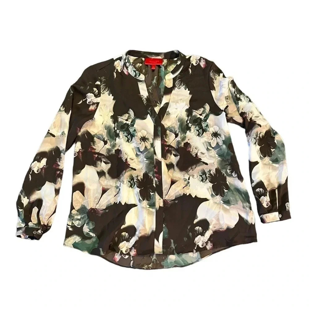 Jennifer Lopez Floral Long Sleeve Blouse | Women’s S